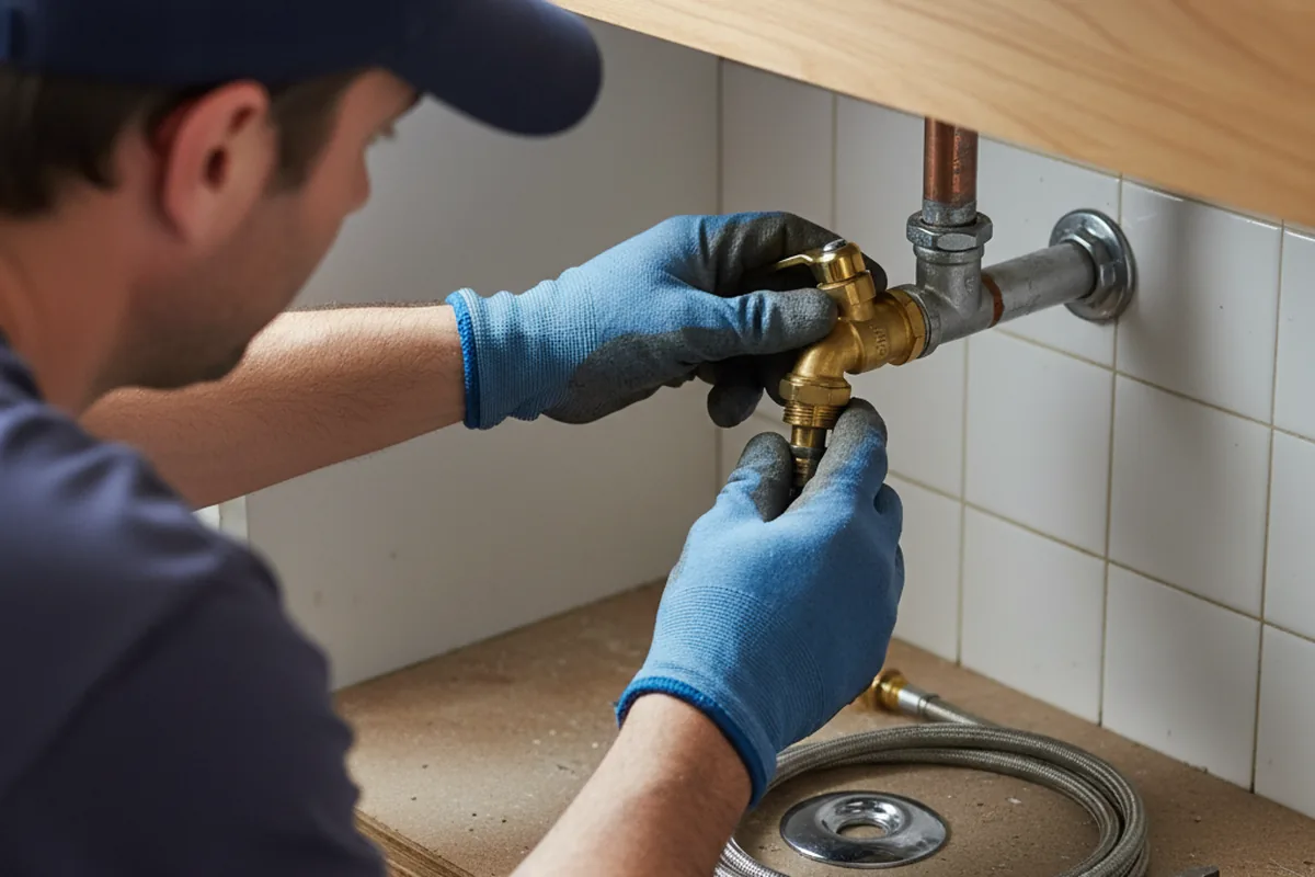 Shutoff valve and fitting work during Faucet and Fixture Repair in Kersey